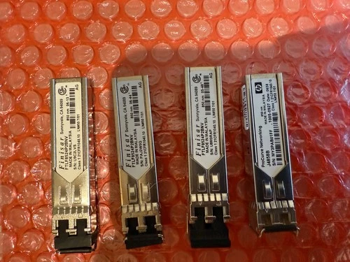 Lot of 4x SFP Transceivers – 3x Finisar FTLX8571D3BNL 10Gb 850nm + 1x HP ProCurv