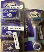 30 Schick Silk Effects Classic Razor Blades Refills Cartridges and Shaver handle 4.88 per gallon