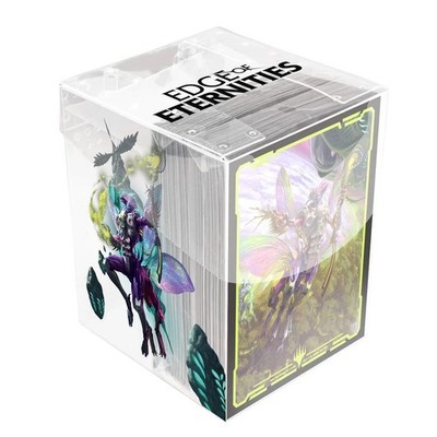 MTG EDGE OF ETERNITIES 100CT DECK PROTECTOR SLEEVES - CLEAR BOX COMMANDER B