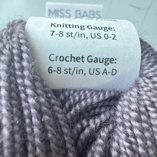 Miss Babs Avon Fingering Yarn Wild Iris Pixie Kissed Merino Silk Skein 490yd image 5