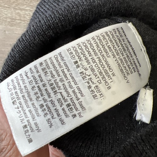 Maglione girocollo uomo Calvin Klein misto lana 2XL grigio - Foto 7 di 8