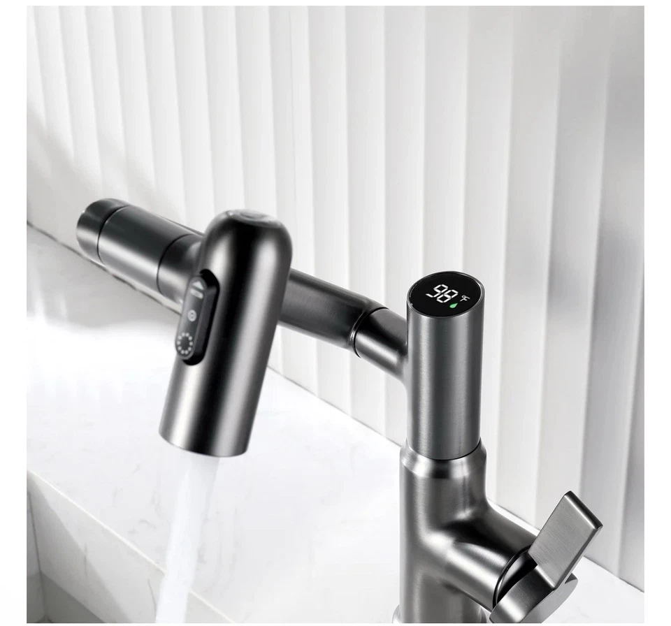 Lefton单孔可旋转龙头带温度显示-BF2204 — 第 4/4 张图片