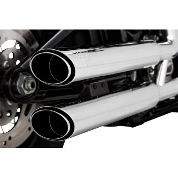 VH 3in Twin Slash PCX Slip On Muffler Chrome Harley Low Rider S 117 22-24