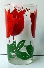 BOSCUL PEANUT BUTTER TULIPS FLOWER GLASS TUMBLER MID CENTURY SWANKY SWIG EAMES