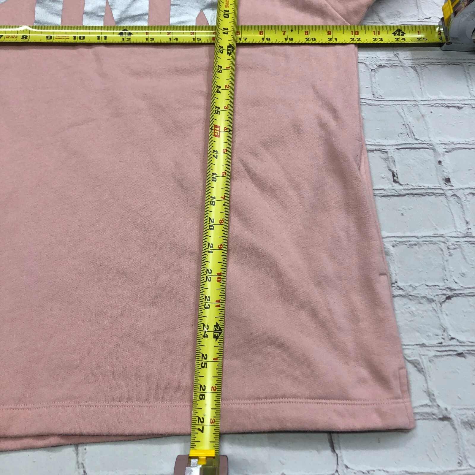 UNDERCOVER Felpa con cappuccio donna ROSA Victoria's Secret taglia media B189 18C