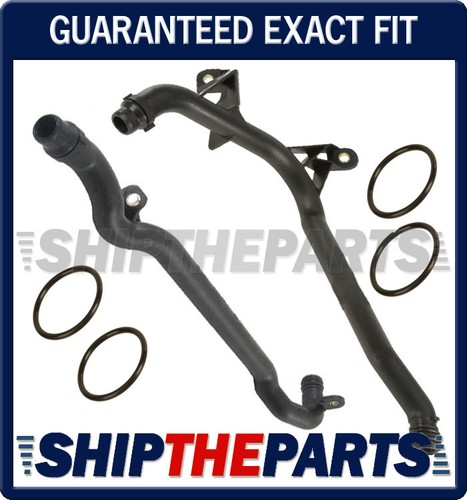 WATER + ENGINE HEATER INLET COOLANT PIPE 11531705210 + 11537502000 For BMW Set 2 - Picture 2 of 3