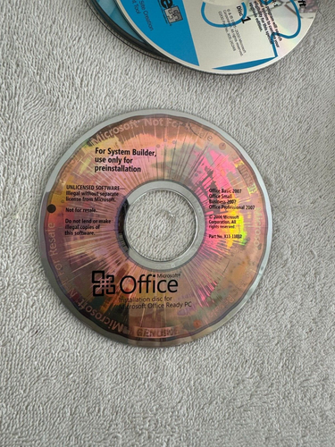 Microsoft Office 2007 - nur CD - PRODUKTSCHLÜSSEL NICHT ENTHALTEN!!