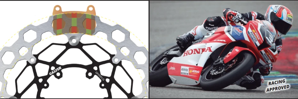 Galfer 2021 Cubiq Front Brake Disc Kit Triumph Street Triple S 765 17- FLQ906W Foto 3 de 4