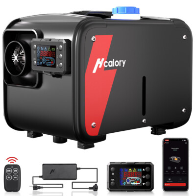 #ad Hcalory 8KW bluetooth Diesel Air Heater 12V W 110V AC Converter Car Van Home $132.95