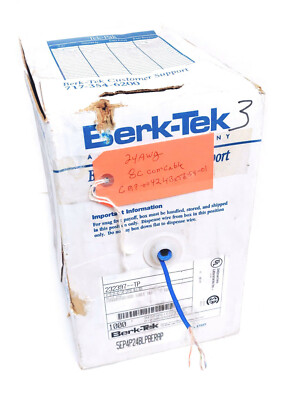 Berk-Tek 5EP4P24-BL-P-BER-AP Hyper Plus 5e UTP, 4-Pair Cable 24AWG 250 Ft