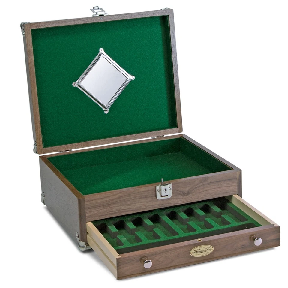 Gerstner & Sons Model N 1401 Natural Walnut Desktop Case USA MADE! NO TARIFF!! - Image 4 of 4