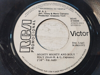MAL Nowhere Left To Play Mighty Roly - Single LP Vinilo 7'' VG/VG Promocional