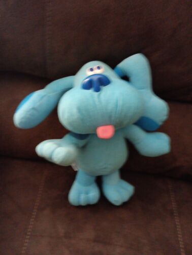 1997 Vintage Blues Clues SING ALONG BLUE 12" Talking Stuffed Plush TYCO - WORKS - Picture 1 of 5