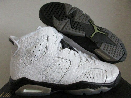Nike Air Jordan 6 Retro Blanco-Negro-cocodrilo tamaño 6.5Y - Para Mujer  Talla 8 [384665-110] | eBay