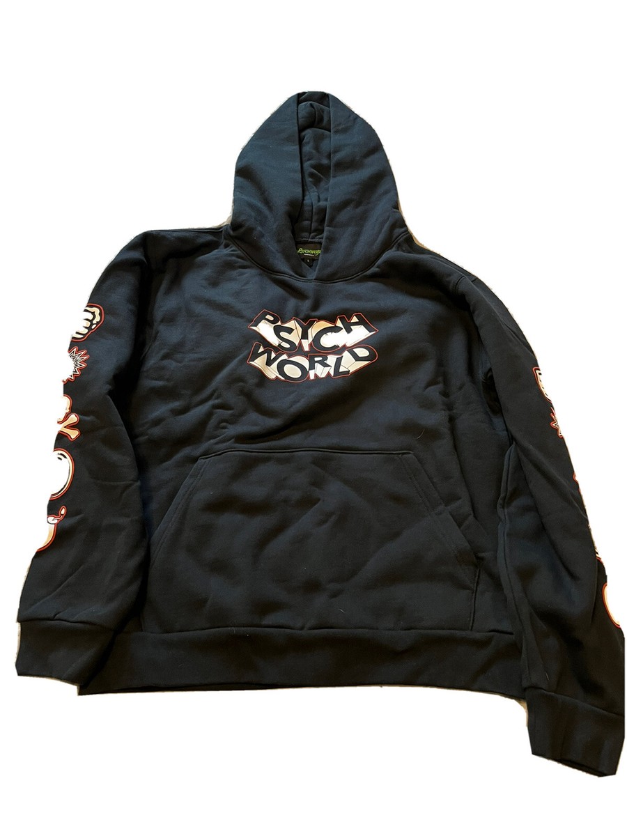 Psychworld hoodie graphic Black/red Size: L | eBay