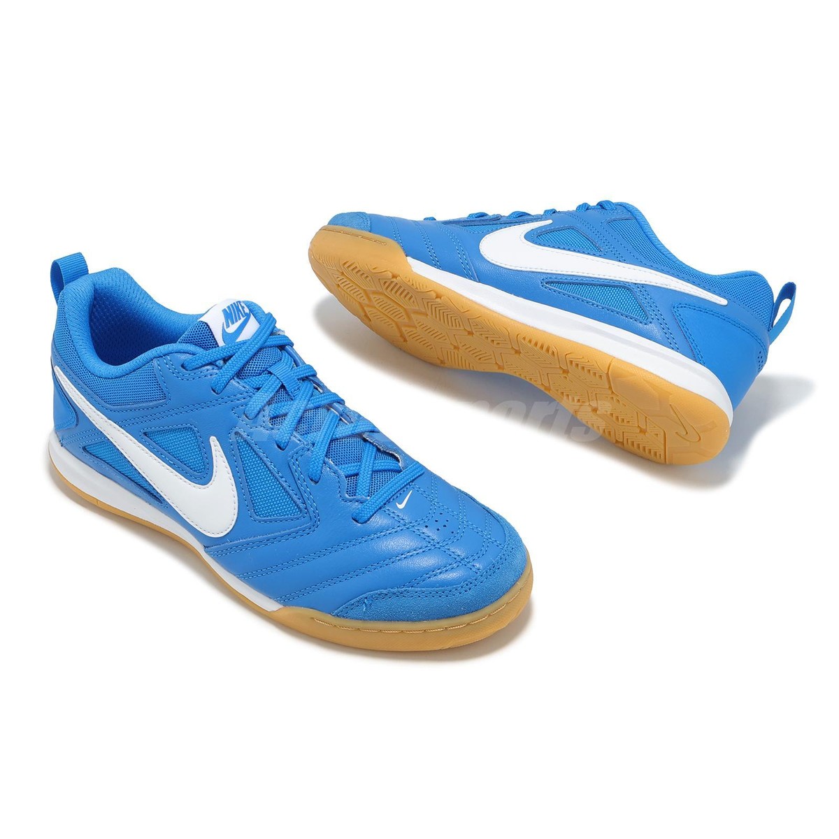 Nike GATO GS Photo Blue Gum Kids Youth Womem Indoor Soccer Shoes