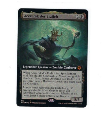 AFR Magic Foil Mythic 372 Acererak der Erzlich - Abenteuer vergessenen Reichen