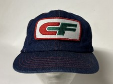 Vintage Consolidated Freightways Freight CF Denim Snapback Truckers Hat USA Made