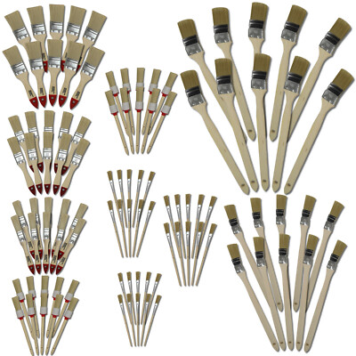 100 tlg Pinselset Malerset Flachpinsel Rundpinsel Heizkörperpinsel Emaillepinsel