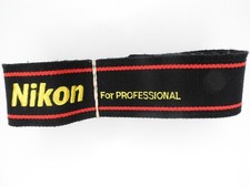 Nikon For Professional Black / Red / Yellow Camera Neck Strap