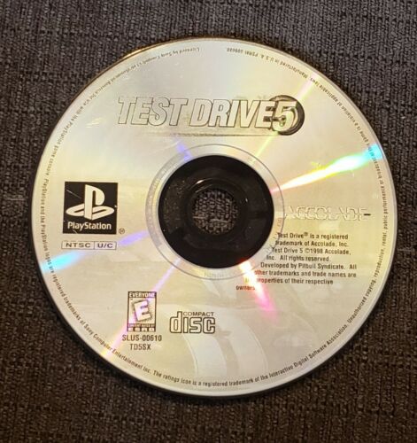 ☆ Juego Test Drive 5 (Sony PlayStation 1 1998) PS1 Black Label ☆ (SOLO DISCO) - Imagen 1 de 1