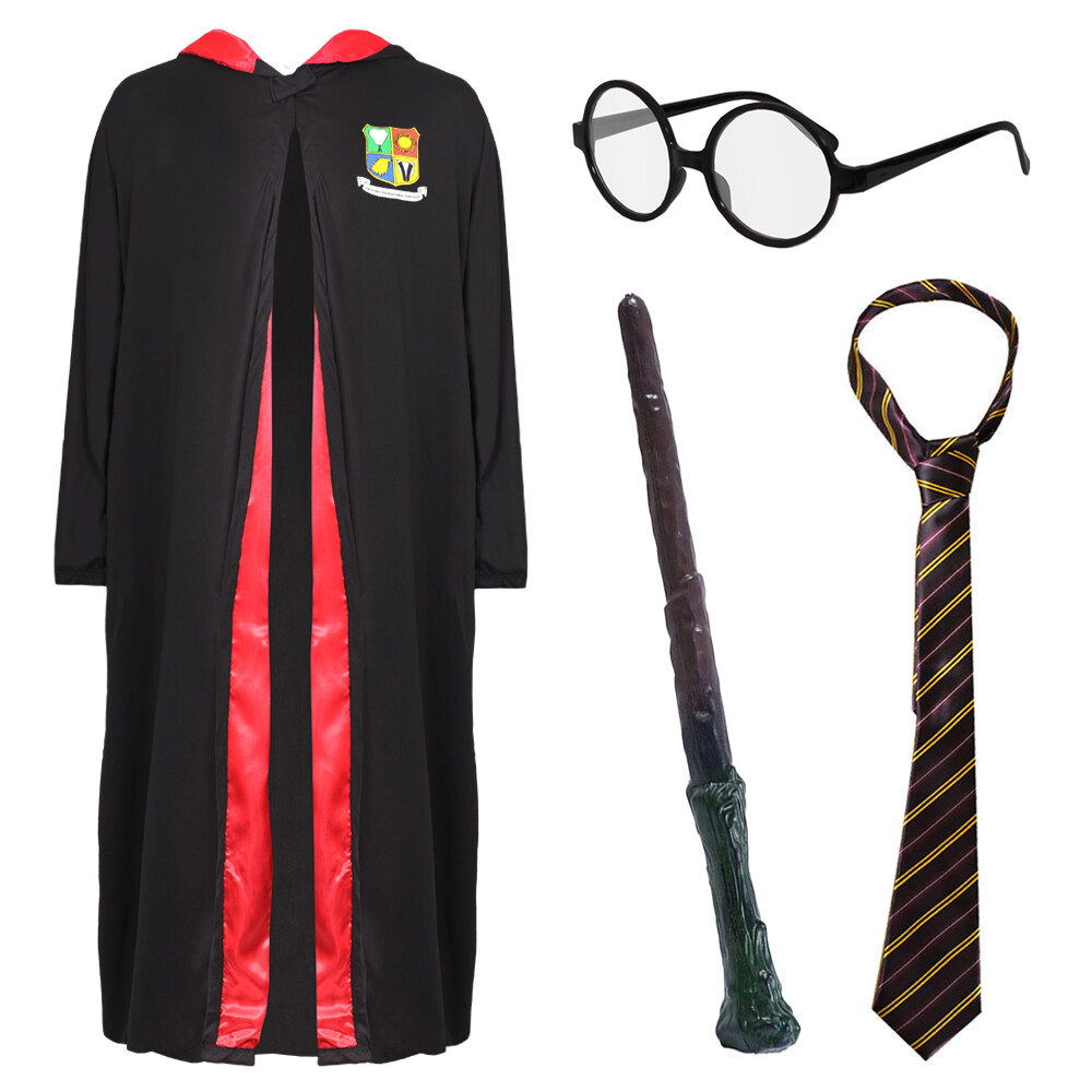 BATA DE MAGO PARA ADULTOS DISFRAZ PELÍCULA HALLOWEEN ESCUELA UNISEX HOMBRES MUJERES DISFRAZ
