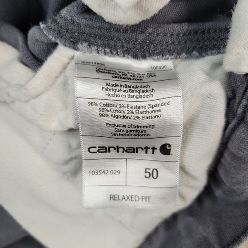 Pantalones Cortos Carhartt Cargo Calce Relajado Para Hombre Talla 50 Gris 10" Entrepierna 103542029 Trabajo - Imagen 4 de 8