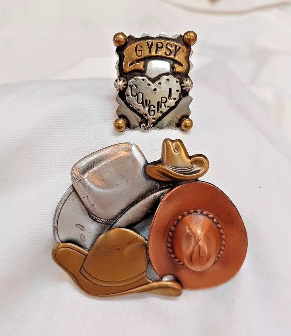 Cowboy brooch best sale