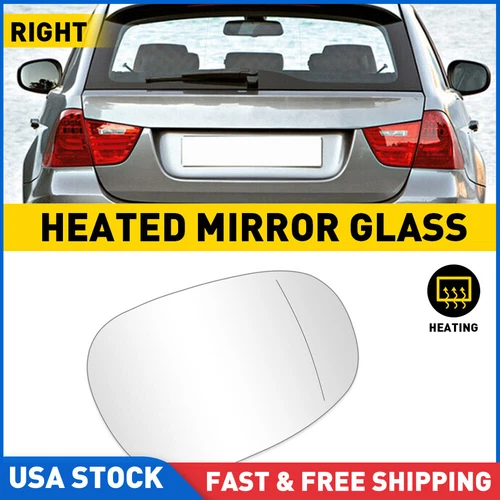 Right Passenger Mirror Glass Heated For 2011-2013 BMW E93 3-Series Cabriolet NEw