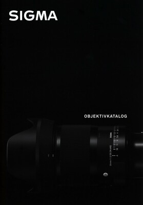 Prospekt Katalog Sigma Objektivkatalog Objektive Art Contemporary Sports 2020