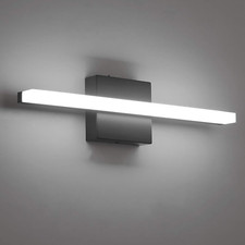 LED Bathroom Vanity Light Bar 16 Inch 9W Black IP44 Bathroom Light Fixtures over