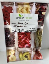 Freeze Dried Fresh Cut Strawberries ~ 1.0 oz Package (3/4 lb Fresh Strawberries)