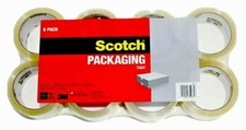 Scotch Packaging Tape 1.88 Inches x 54.6 Yards - 8 Rolls 436 Total Yards 