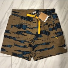The North Face Men's Relaxed Fit Moisture Wicking Belted Cargo Shorts Brown New