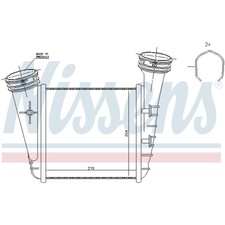 Ladeluftkühler Turbokühler LLC NISSENS für VW Passat Variant 3B6 3B3 Skoda