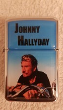 Rare Briquet à essence Johnny Hallyday sur Harley Edition limitée 