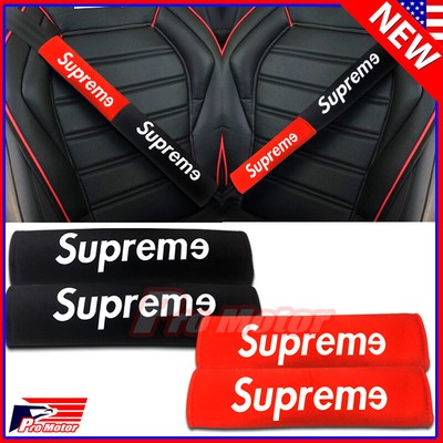 4pcs Universal Supreme Box Seat Belt 