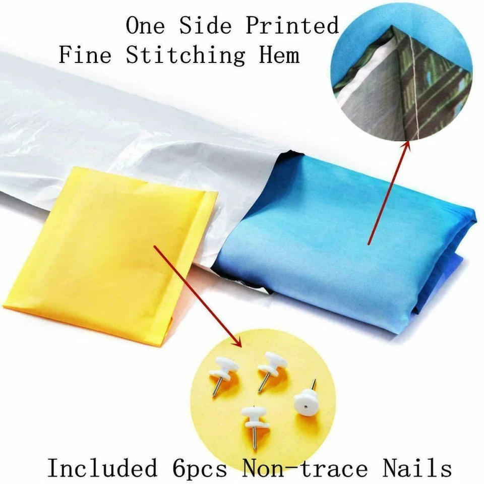 Cartel artístico de tela gótico para colgar en la pared tapiz bosque de cuervos extra grande lago luna Foto 4 de 4