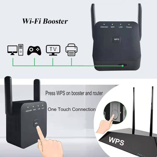 2024 WiFi Extender/Repeater/Booster with Ethernet Portfor 300mbps - Afbeelding 2 van 12