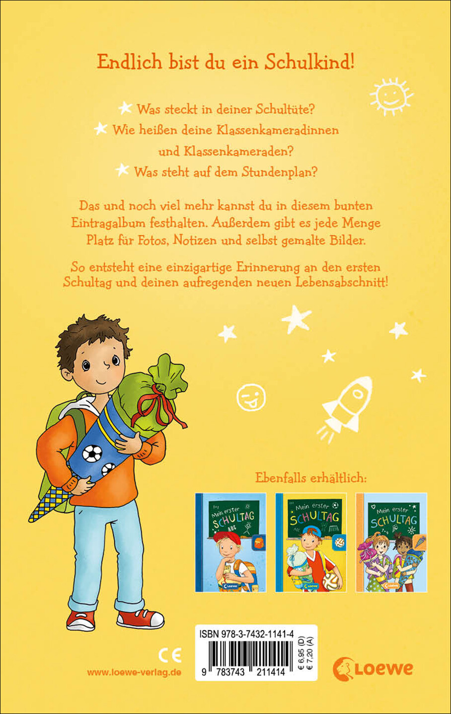 Thumbnail - Loewe Eintragbücher; Carmen Hochmann / Mein Erster Schultag - Jungs