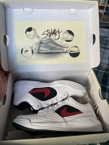 NIKE Jordan Stadium 90 bianco palestra rosso nero GS 7y