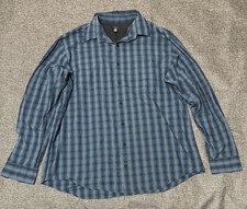 Van Heusen Men's XLT 17 1/2 - 18 Plaid Long Sleeve Shirt