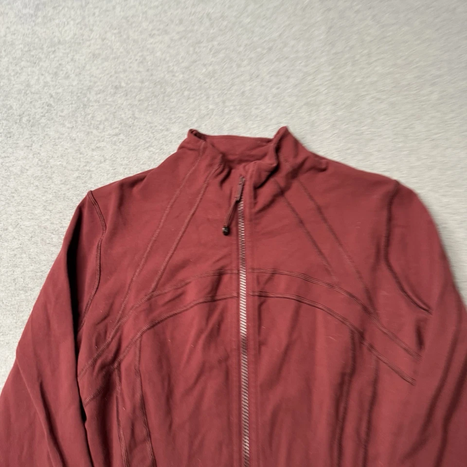Chaqueta Lululemon Define Mujer 12 Roja Atletismo Cremallera Completa Gimnasio Yoga Pilates Foto 4 de 4