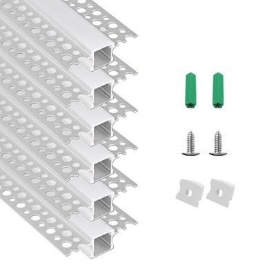 CETX Plaster-in LED Aluminum Channel Trimless Recessed Tile Cover Strip