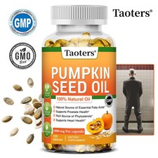 Pumpkin Seed Oil Softgel Promote Urinary Tract Bladder Prostate Health 120 Pills