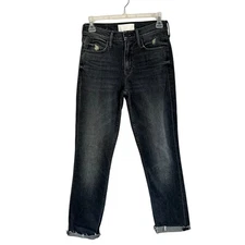 Mother The Flirt Chew Jeans in Cat & Kings Wash Straight Leg Jeans Size 24 