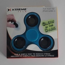 Xtreme Tech Glow in the Dark Fidget Spinner Blue/Black XFC-8-1002-GLB