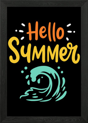 Gerahmtes Wandbild Poster Sommerurlaub Ozean Leinwanddruck Bild