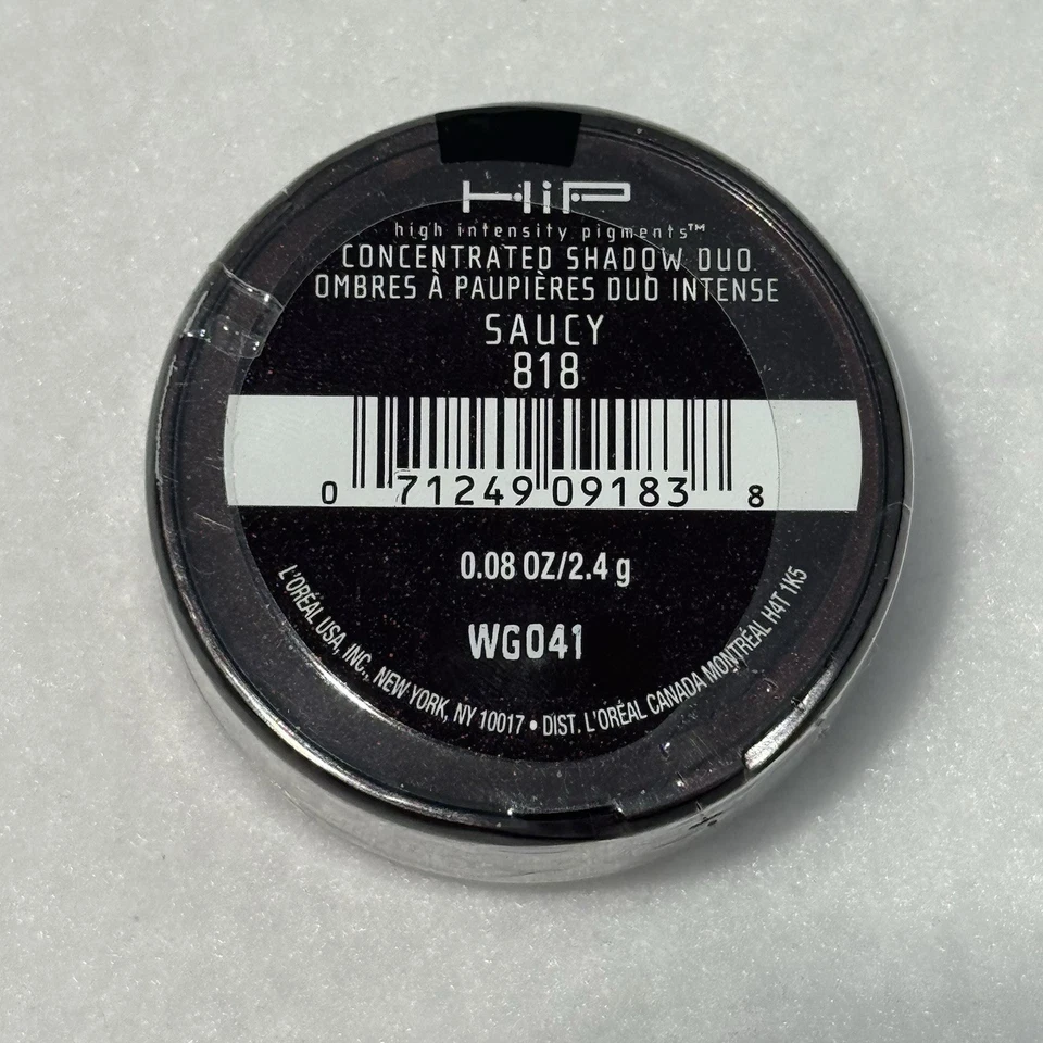 L’Oreal HiP High Intensity Pigment Eyeshadow Duo 818 Saucy Gold & Brown NEW NOS - Image 2 of 2