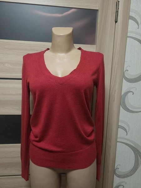 Women Massimo Dutti Sweater Burgundy XS